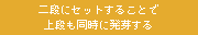 二段にセットすることで上段も同時に発芽する